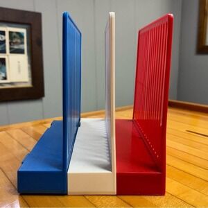 Eldon Products Office File Organizers (3) Patriotic Red White Blue VTG 1989